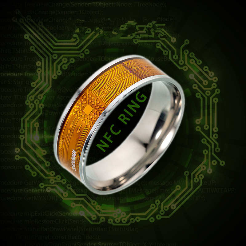Smart Ring Nfc Pay - Cincin Baja Tahan Karat NFC Uniseks