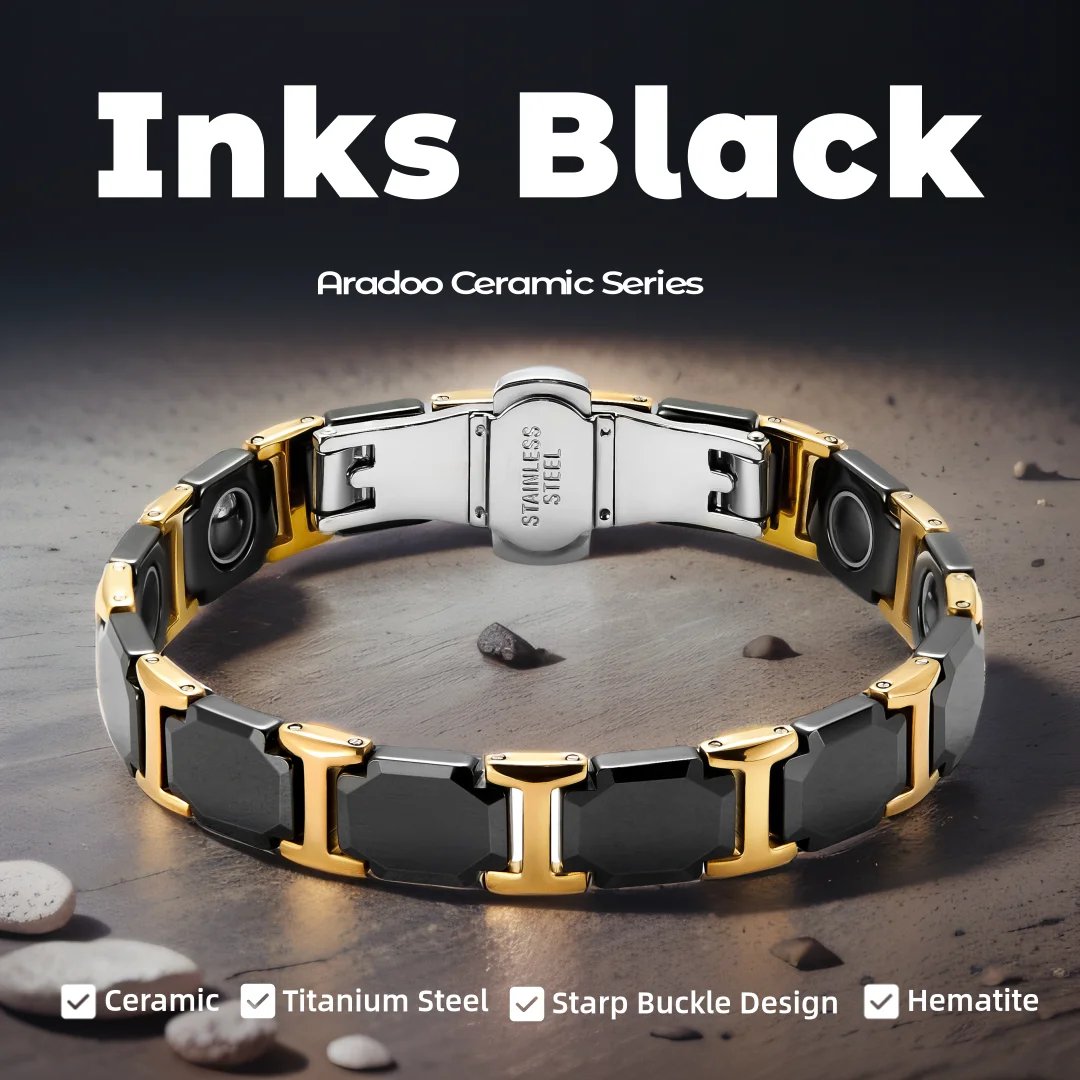 Meditation Headband Eeg - ARADOO gelang energi baja Titanium, hadiah
