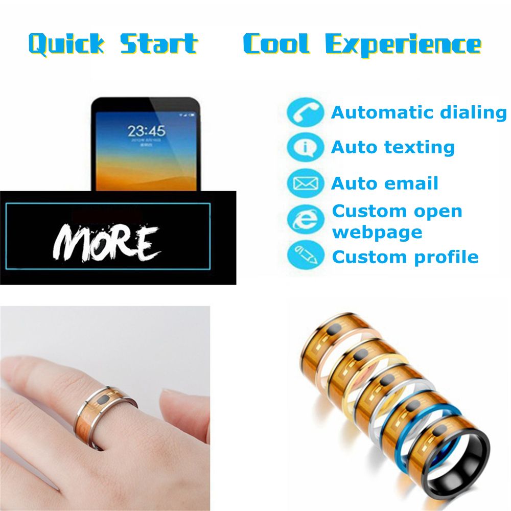 Cincin Jari Pintar NFC Multifu - Smart Ring Nfc Pay ulasan dan harga
