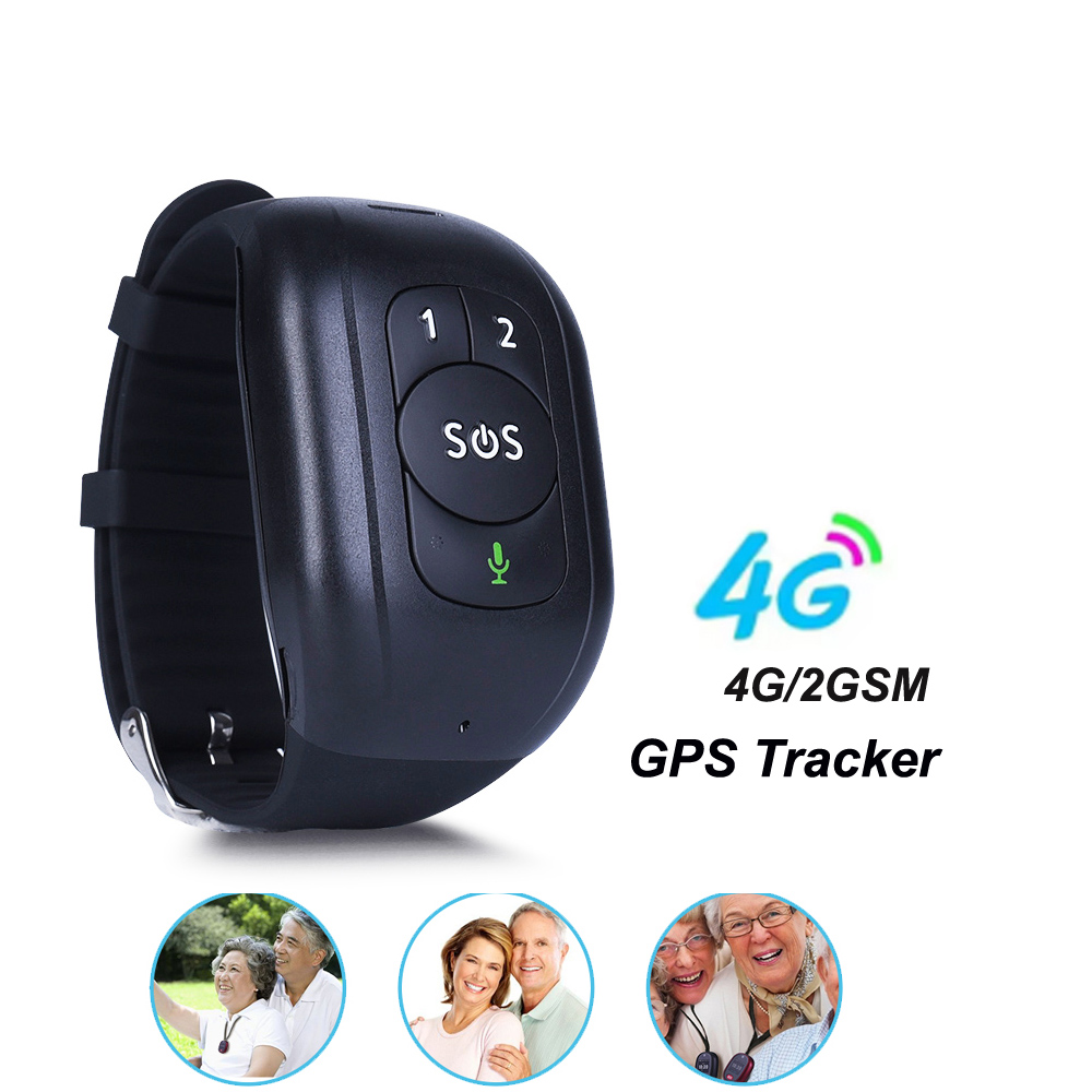 Gelang Pelacak GPS 4G LTE V48  - Fall Detection Watch ulasan dan harga