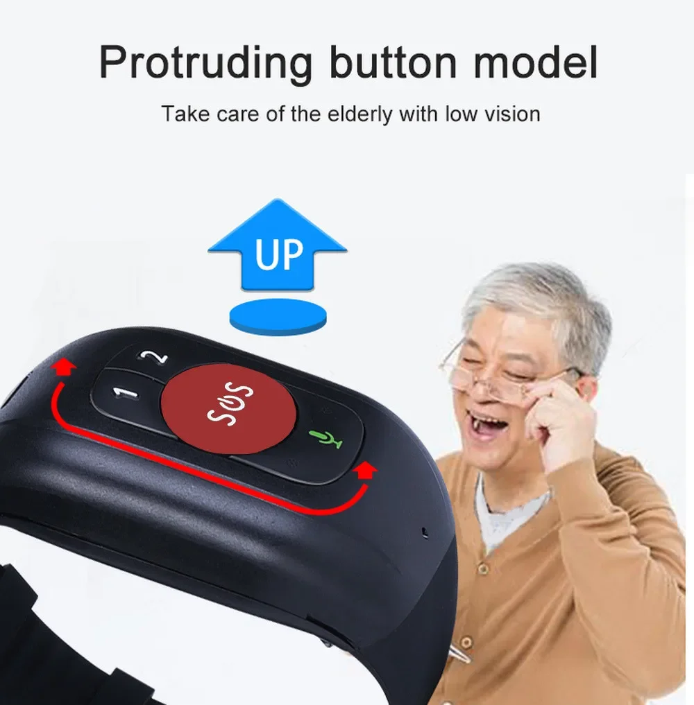 Jam Tangan Pintar 4G LTE SOS u - Fall Detection Watch ulasan dan harga