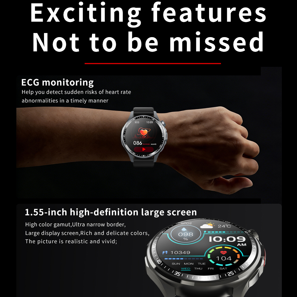 Jam Tangan Pintar SOS Alert De - Fall Detection Watch ulasan dan harga