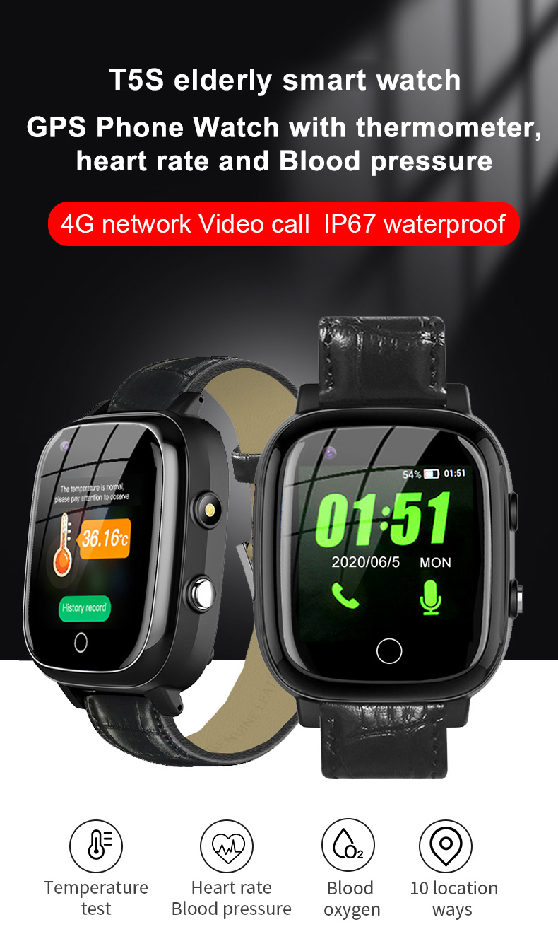 Jam Tangan Pintar Lansia untuk - Fall Detection Watch ulasan dan harga