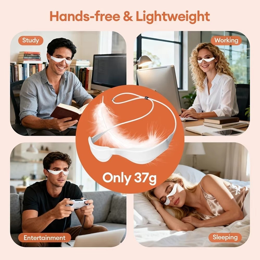Alat Pijat Mata 3D Terapi Caha - Light Therapy Glasses ulasan dan harga