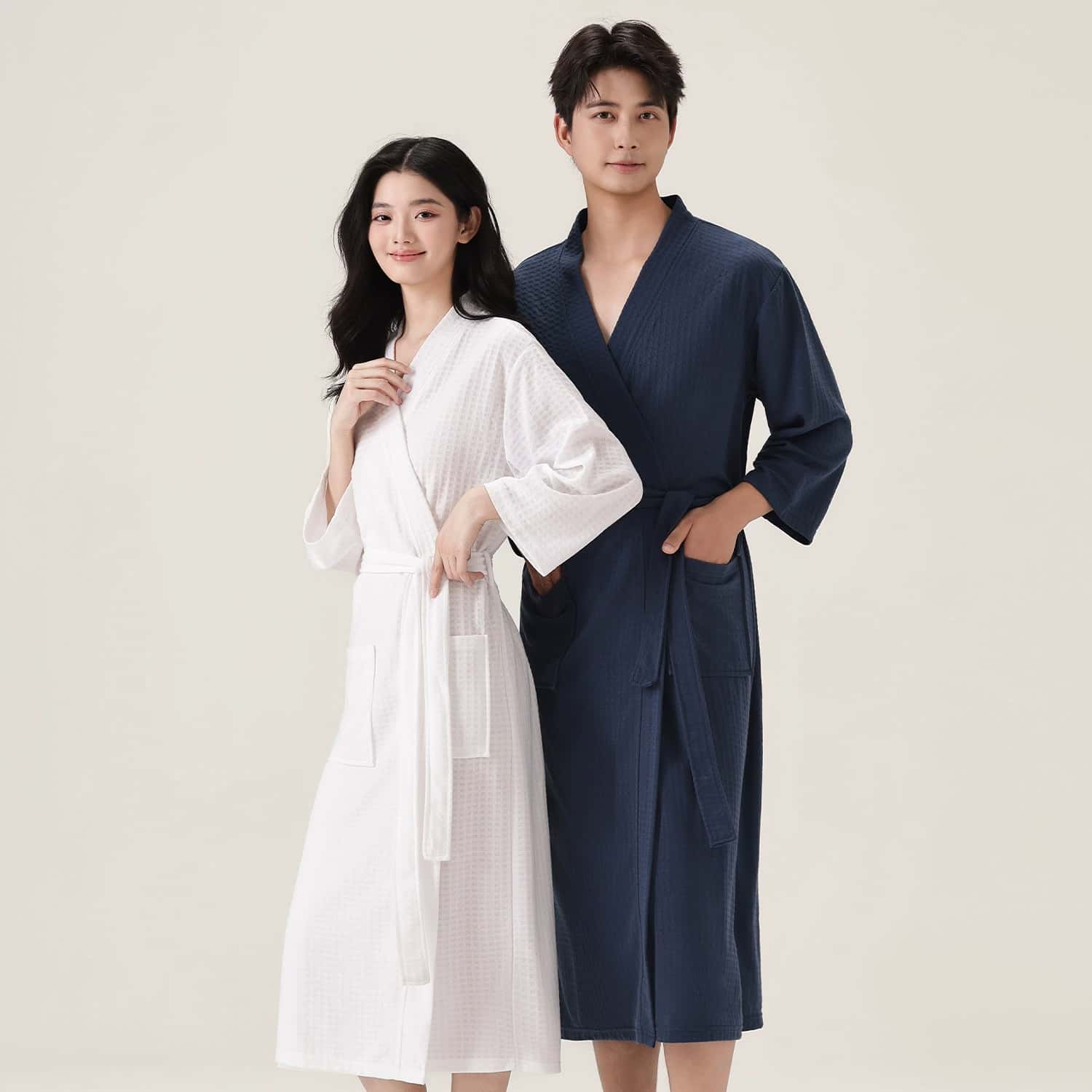 Jubah Mandi Waffle Minimalis U - Smart Knee Wrap ulasan dan harga