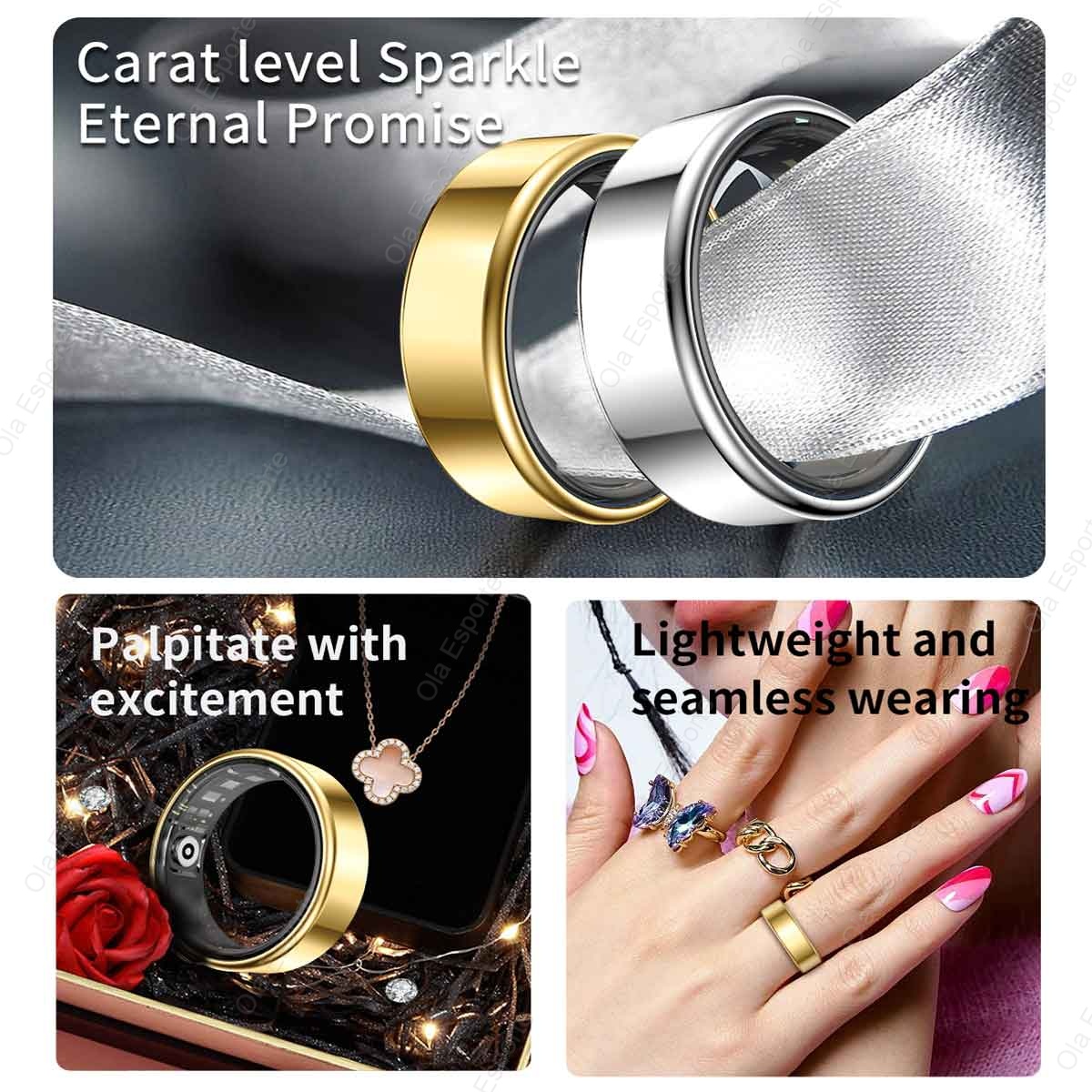 R09 Cincin Pintar Pria Wanita  - Temperature Ring Skin ulasan dan harga