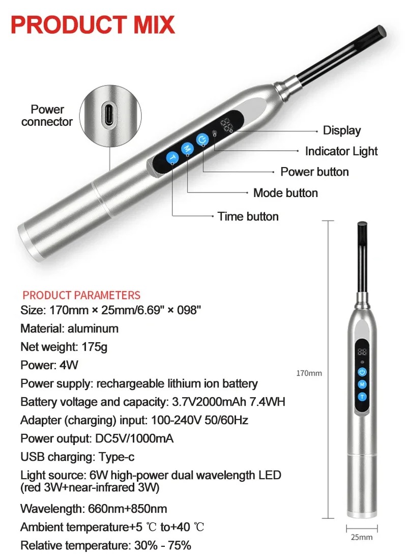 Alat Terapi Cahaya Merah untuk - Galvanic Skin Sensor ulasan dan harga